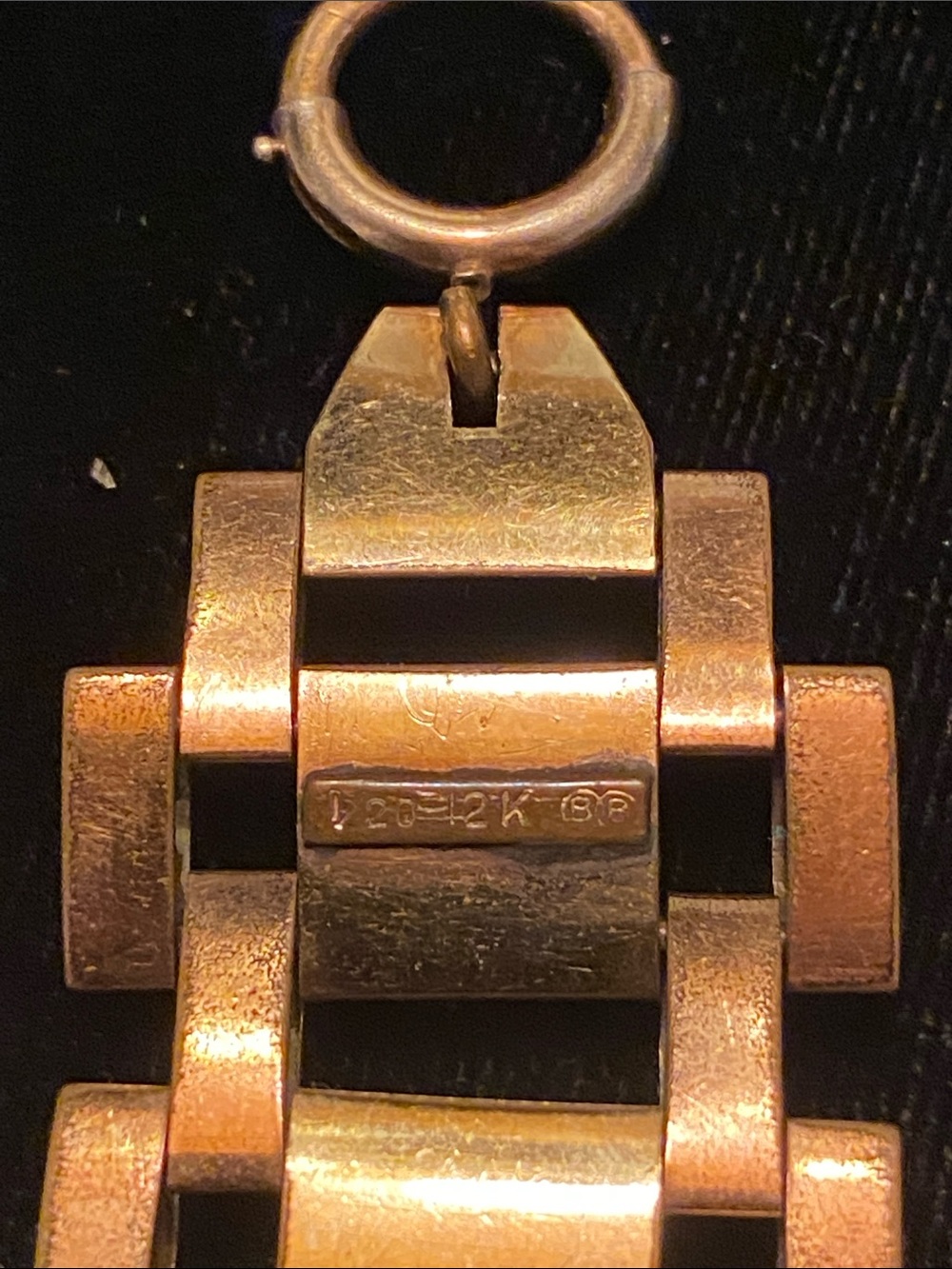 Rose Gold Filled Track Bracelet - Picture 4 of 5